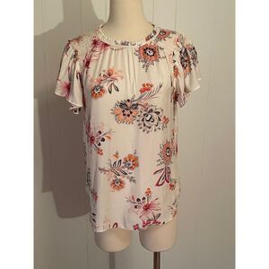 Ann‎ Taylor Floral blouse size small